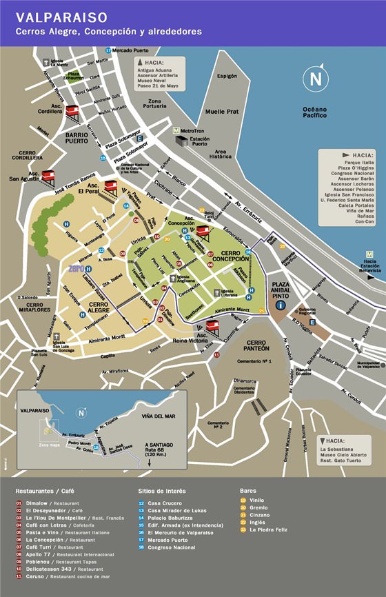 Gran mapa de Valparaíso 1