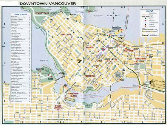 Große Karte von Vancouver 1