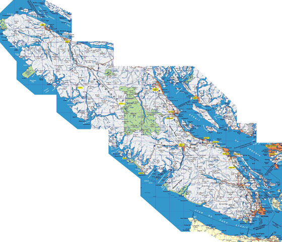Detaillierte Karte von Vancouver 2