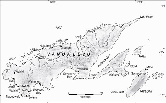 Große Karte von Vanua Levu 1