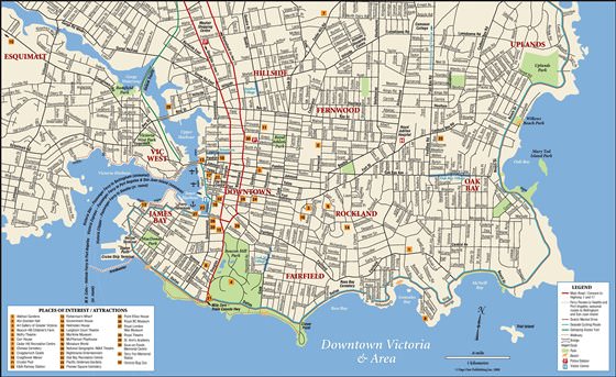 Детальная карта Виктории 1