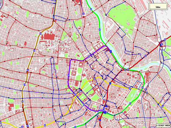 Detaillierte Karte von Wien 2
