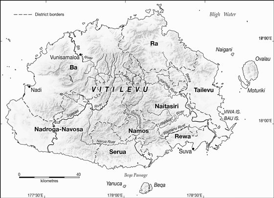 Mapa detallado de Viti Levu 2