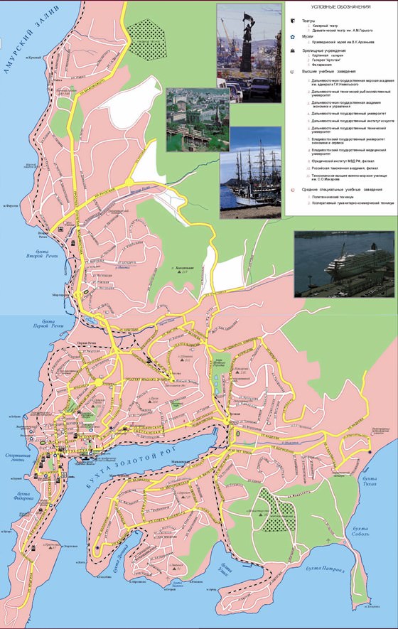 Large map of Vladivostok 1