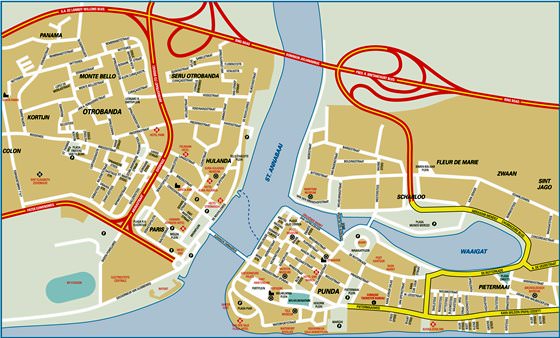 Gran mapa de Willemstad 1