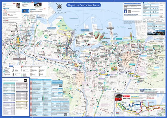 Детальная карта Йокогамы 1