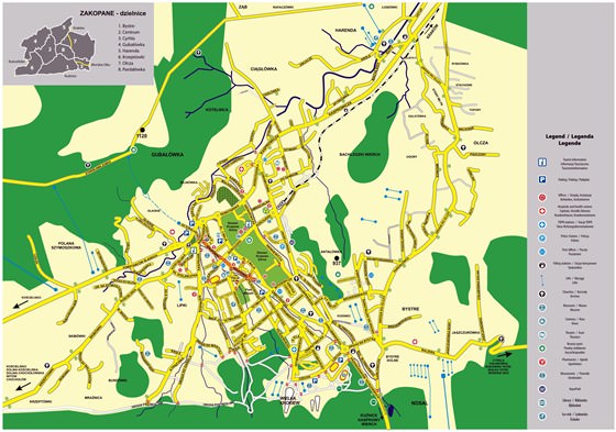 Gran mapa de Zakopane 1