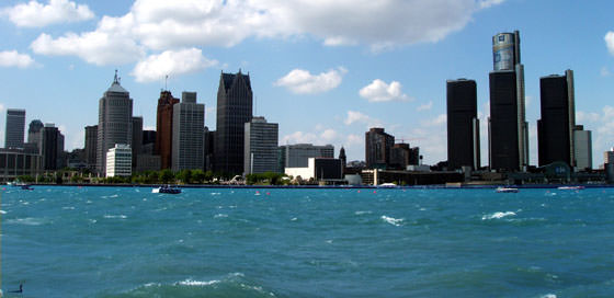 Foto panorámica de Detroit