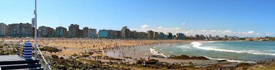 Photo panoramique de Gijón