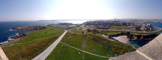 Foto panorámica de La Coruña