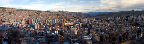 Foto panorámica de La Paz