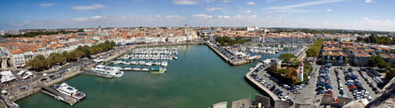 Foto panorámica de La Rochelle