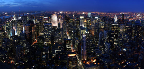 Панорамное фото Нью-Йорка