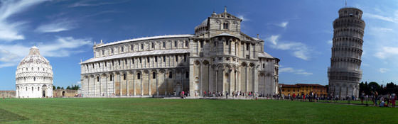 Foto panorámica de Pisa