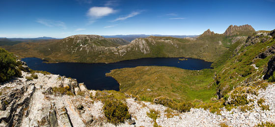 Foto panorámica de Tasmania