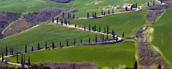 Панорамное фото Тосканы