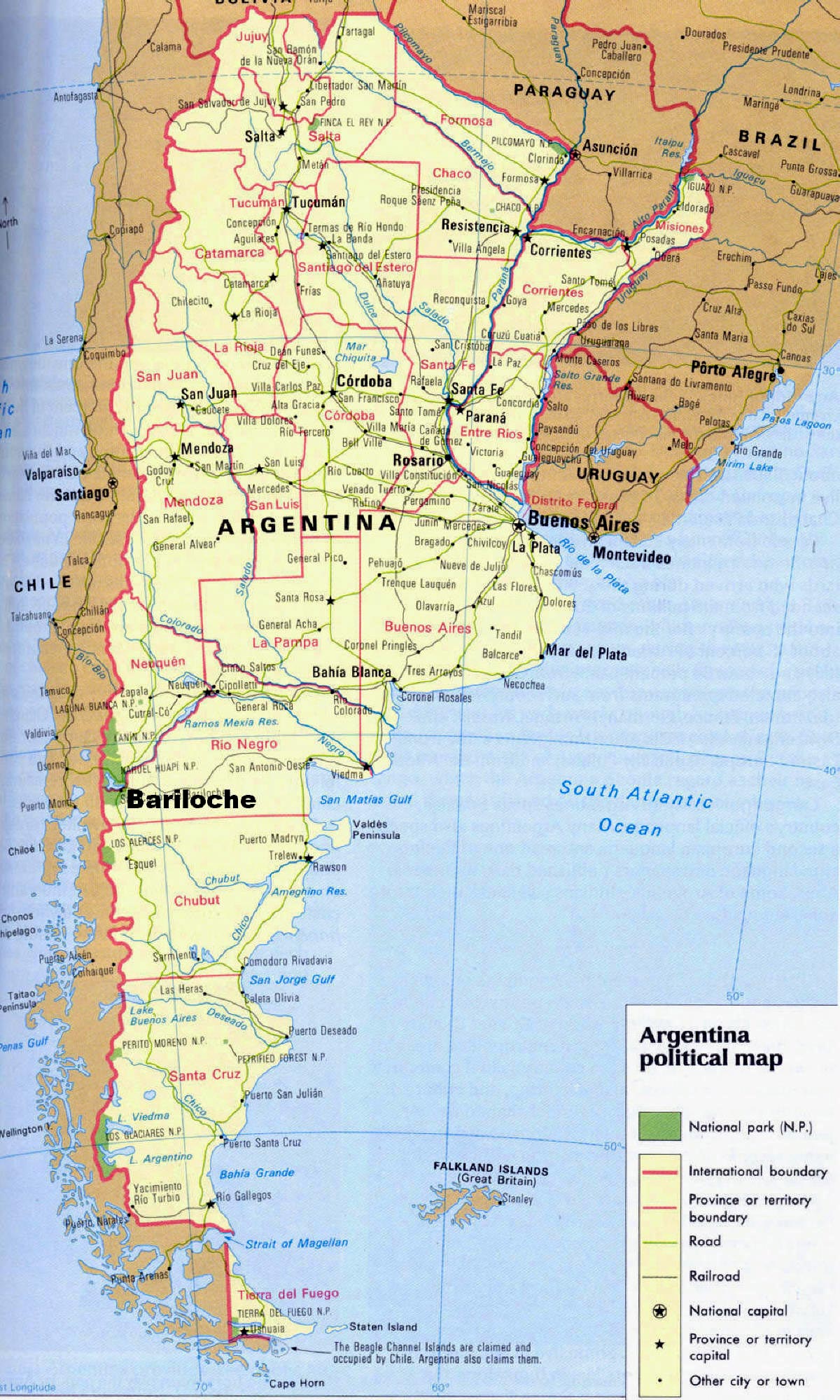 Map Of Argentina