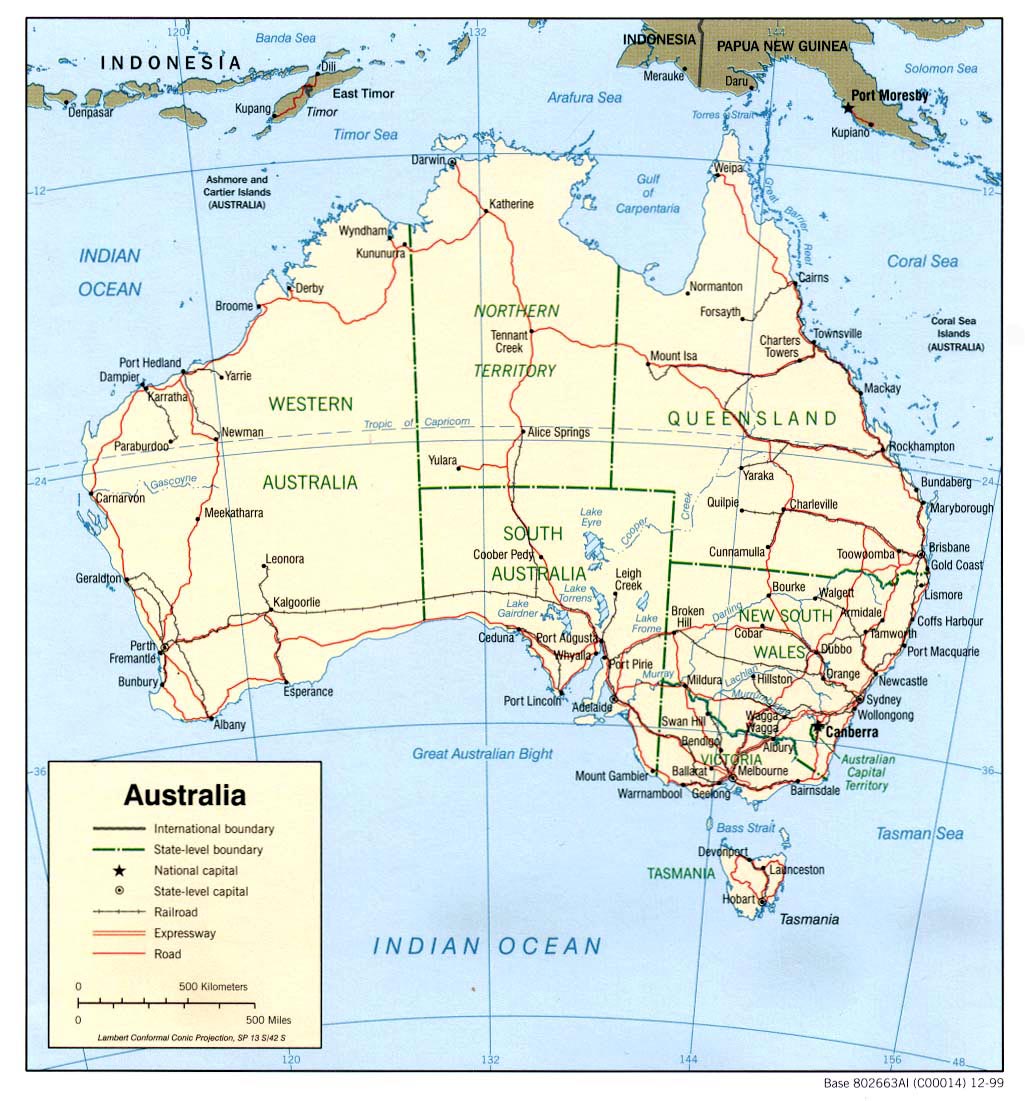 Australia Maps | Printable Maps of Australia for Download