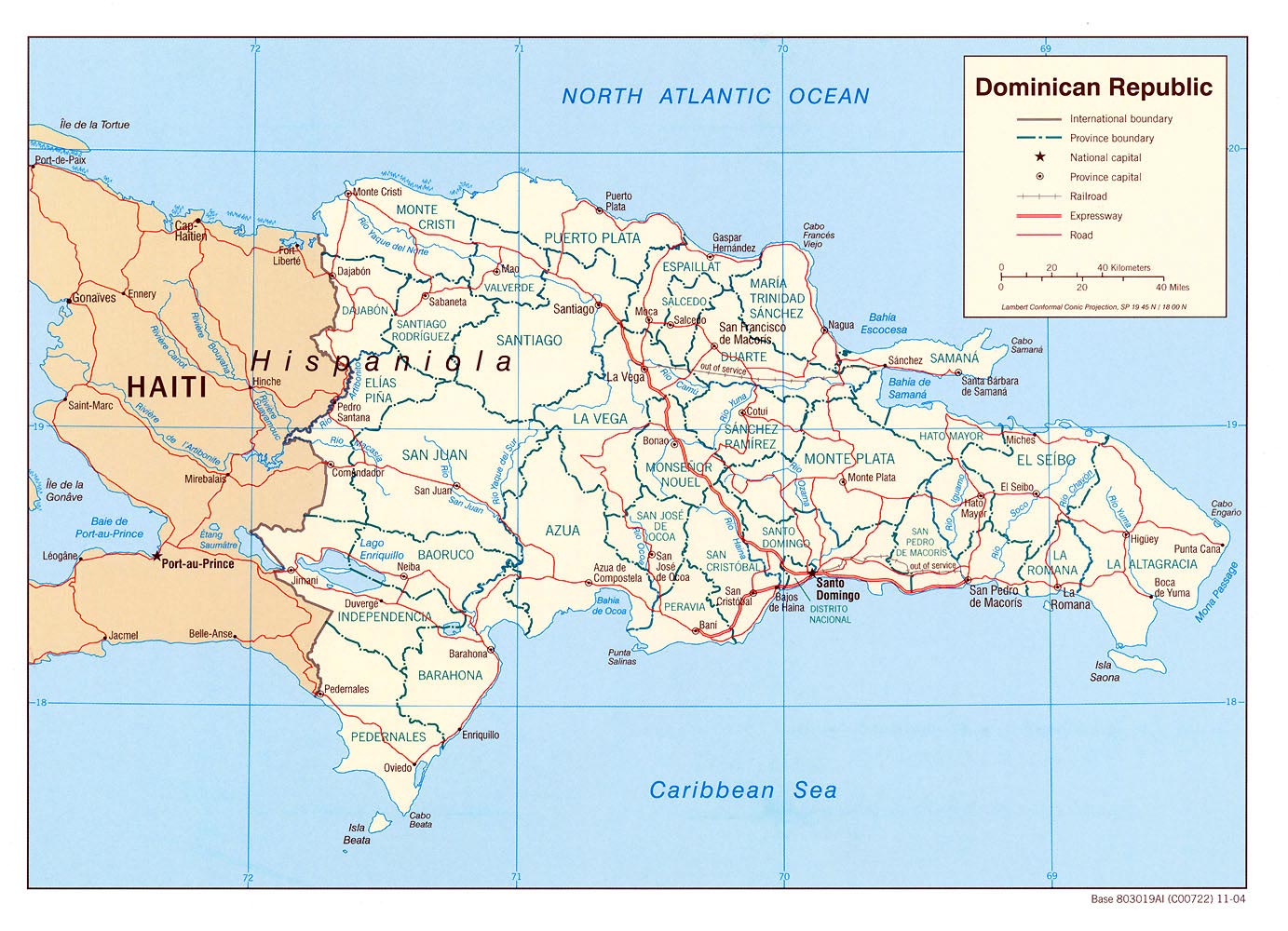 Karten von Dominikanische Republik | Karten von Dominikanische Republik