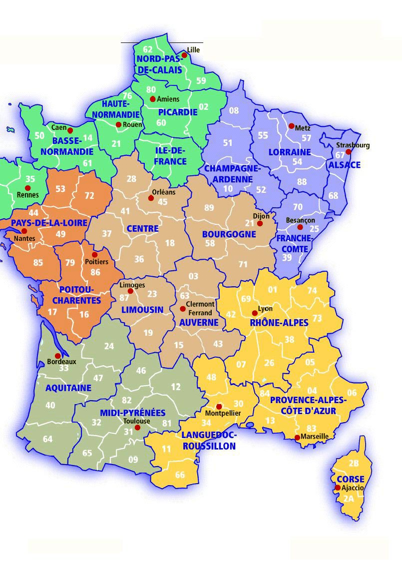 France Maps | Printable Maps of France for Download