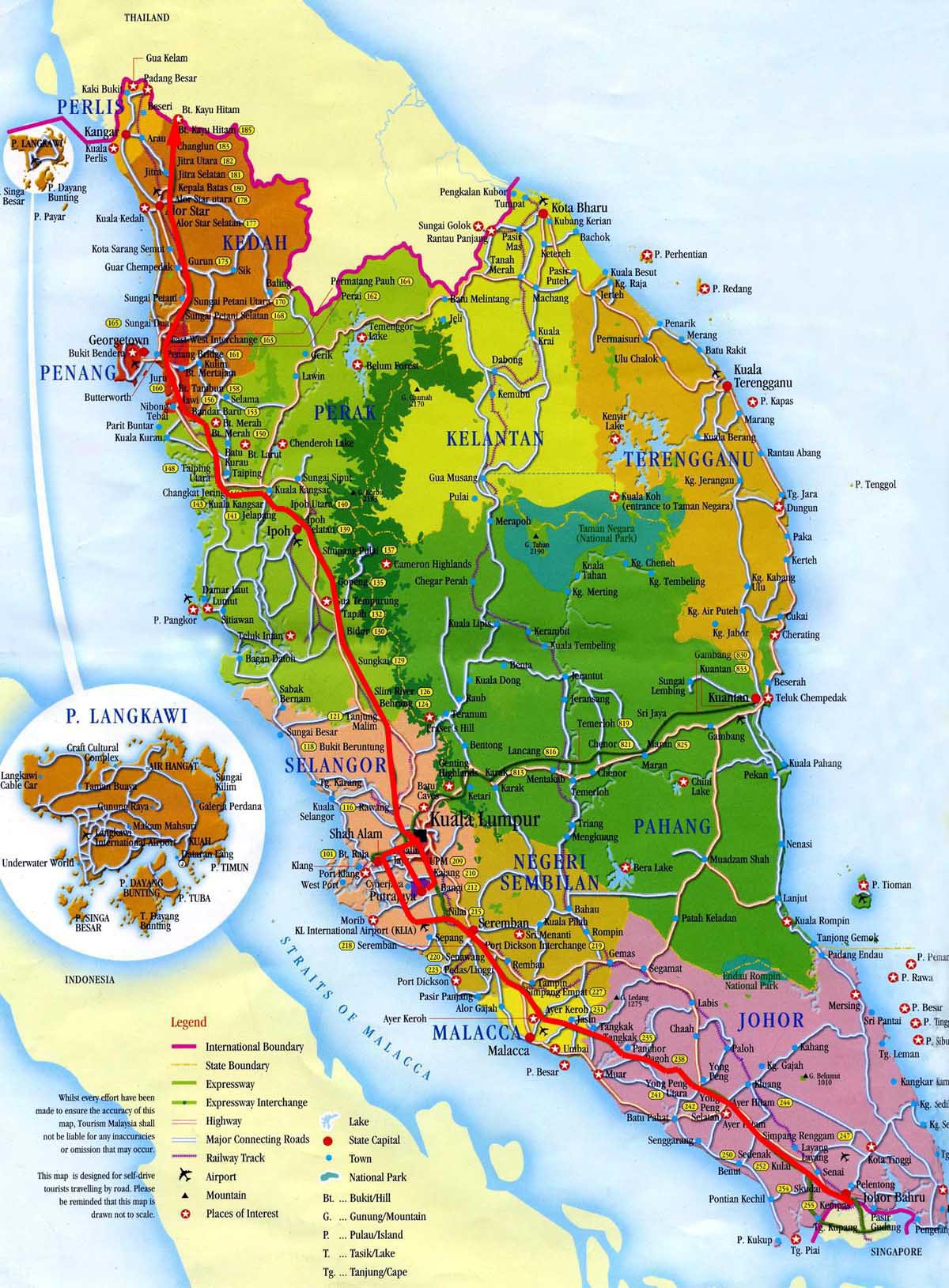 Karte Malaysia
