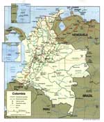 Landkarten von Kolumbien