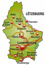 Landkarten von Luxemburg
