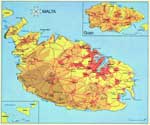 Landkarten von Malta