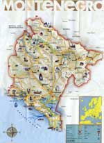 Landkarten von Montenegro