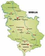 Landkarten von Serbia