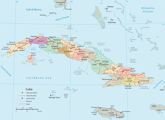 Große Karte von Kuba