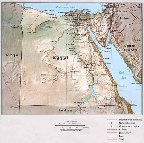 Gran mapa de Egipto