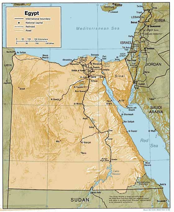 carte de Egypte