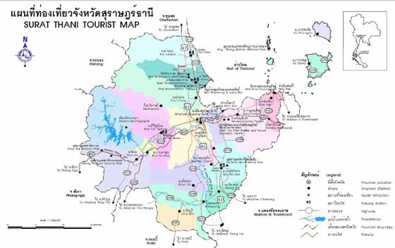 Plattegrond van Thailand