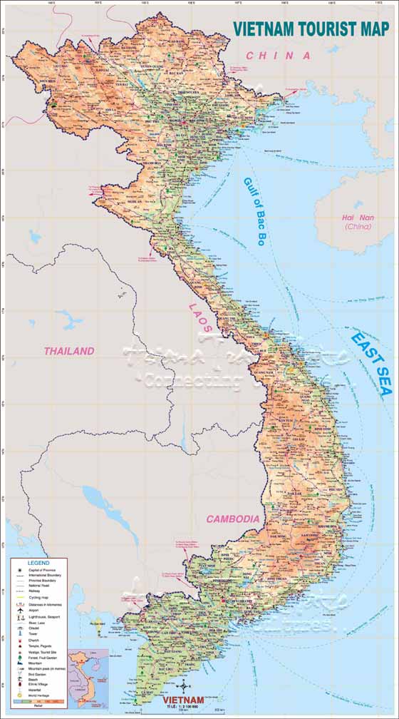 Map  Vietnam
