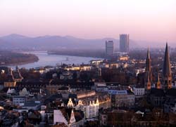 Bonn panorama - popular sightseeings in Bonn