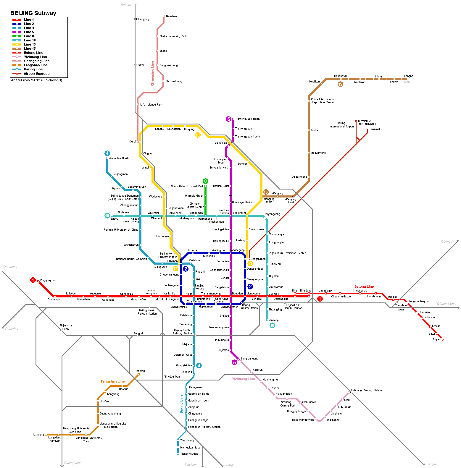 Beijing metro map