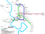 Bangkok metro kaart - OrangeSmile.com