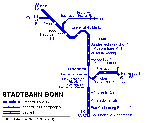 Metrokaart van Bonn