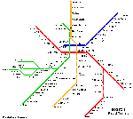 Metrokaart van Boston