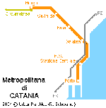 Catania metro kaart - OrangeSmile.com