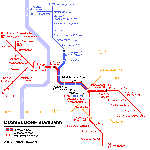 Dusseldorf metro kaart - OrangeSmile.com