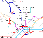 Metrokaart van Frankfurt-Main