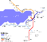 Izmir metro kaart - OrangeSmile.com