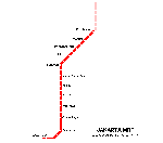 Jakarta metro kaart - OrangeSmile.com