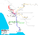 Los Angeles metro kaart - OrangeSmile.com
