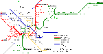 Metrokaart van Milaan