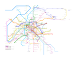 Metrokaart van Parijs