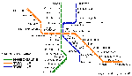 Sapporo metro kaart - OrangeSmile.com