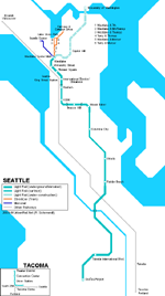 Seattle metro kaart - OrangeSmile.com